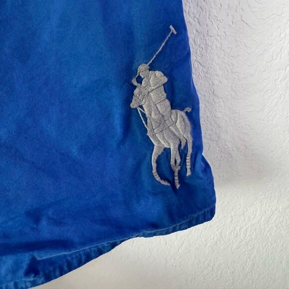 Vintage Polo Ralph Lauren Big Pony Swim Trunks Men’s Large Mediterranean Blue - Picture 2 of 8